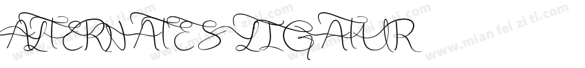 ALTERNATES LIGATUR字体转换